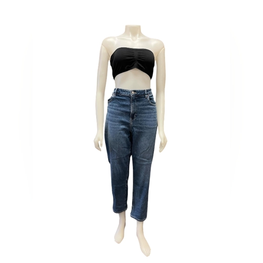 American Eagle Mom Jean High Rise Blue Denim Size 14